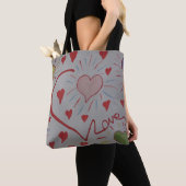 Love Hearts Canvas tas (Dichtbij)