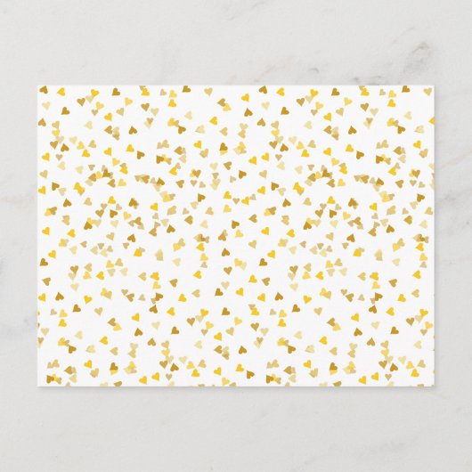 Love Hearts Confetti Calendar Bewaar de datum Aankondigingskaart (Achterkant)