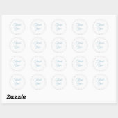 Love Hearts Confetti Dank je Ronde Sticker (Vel)