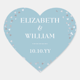 Love Hearts Confetti Hart Sticker