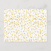 Love Hearts Confetti Kalender Bewaar de datum Aankondigingskaart (Achterkant)