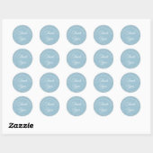 Love Hearts Confetti Script Dank Je Ronde Sticker (Vel)