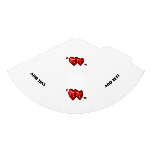 Love Hearts Custom Add Text Craft Supplies Schatti Feesthoedjes (Voorkant)