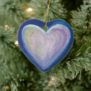 Love Hearts Custom Holiday Gift Ornaments Keramisch Ornament