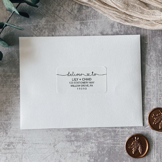 Love Hearts Deliver to Wedding Etiket