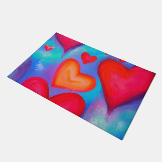 Love Hearts Deurmat (Schuin)