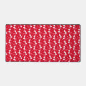 Love Hearts Doddles, Red, Desk Mat (Voorkant)