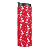 Love Hearts Doddles, Red, Thermal Tumbler Thermosbeker (Geroteerd rechts)