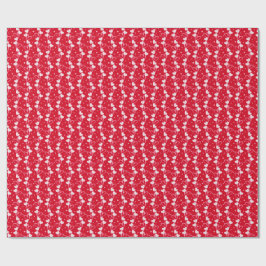 Love Hearts Doddles, Rood, Inpakpapier