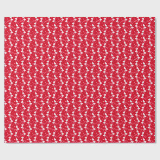Love Hearts Doddles, Rood, Inpakpapier