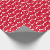 Love Hearts Doddles, Rood, Inpakpapier (Hoek)