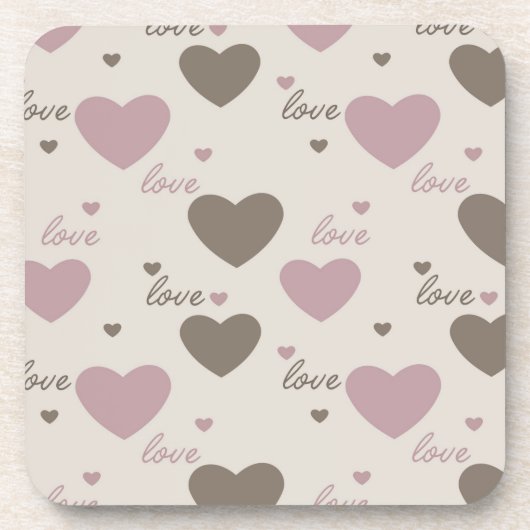 Love Hearts Drankjes Onderzetter (Voorkant)