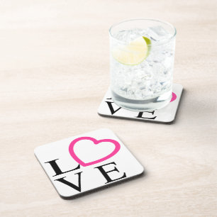 Love Hearts Drankjes Onderzetter