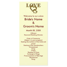 Love Hearts en Red Rose Wedding Rack Kaart