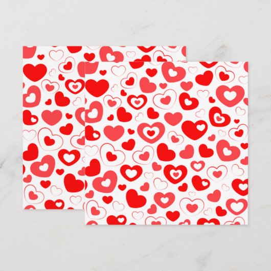 Love Hearts Envelope (Voorkant / Achterkant)