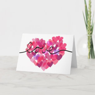 Love Hearts Feestdagen Kaart