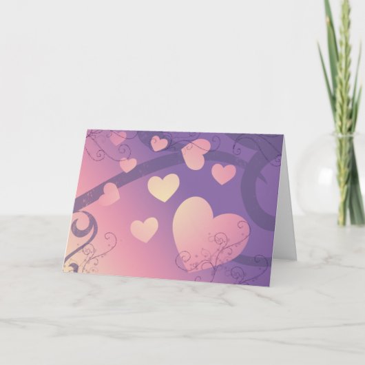 Love Hearts Feestdagen Kaart (Voorkant)