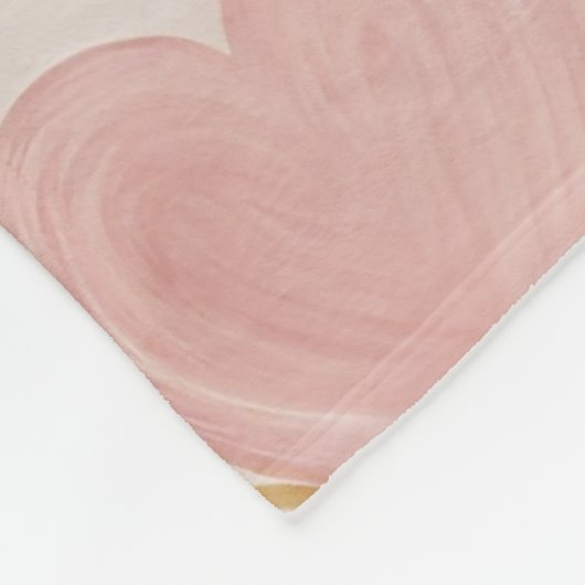 Love Hearts Fleece Deken (Hoek)