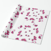Love Hearts Forever Wrapping Paper Cadeaupapier (Uitgerold)