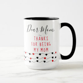 Love Hearts | Gepersonaliseerde lieve moeder Mok