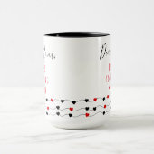 Love Hearts | Gepersonaliseerde lieve moeder Mok (Midden)