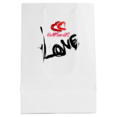 Love Hearts Gift Bag Medium Cadeauzakje (Achterkant)