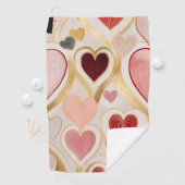 Love Hearts Golfhanddoek (Insitu)