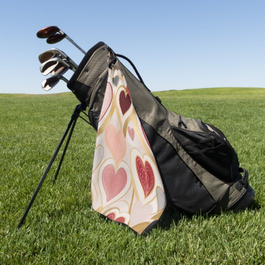 Love Hearts Golfhanddoek (Groen)