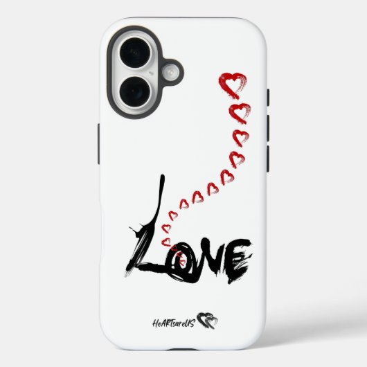 Love Hearts iPhone 16 Hoesje (Achterkant)