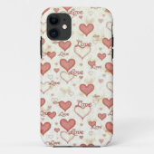 Love Hearts iPhone Case (Achterkant)