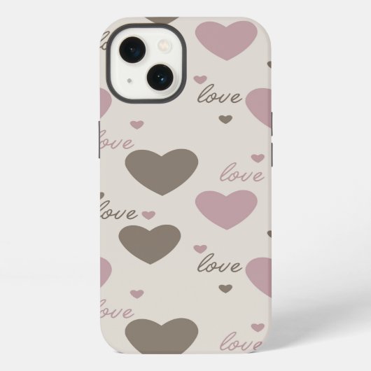 Love Hearts iPhone Hoesje (Achterkant)