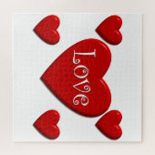 Love Hearts Jigzaag Puzzle Legpuzzel (Horizontaal)
