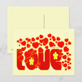 Love Hearts - John 13:34 Briefkaart (Voorkant / Achterkant)