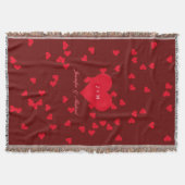 Love Hearts Jubileum bruid bruidegom bruiloft gooi Deken (Voorkant)