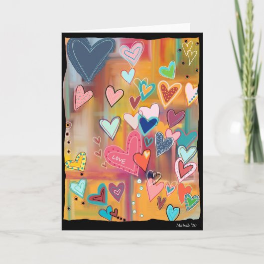 Love Hearts Kaart (Voorkant)