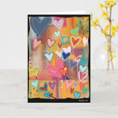 Love Hearts Kaart (Gele Bloem)