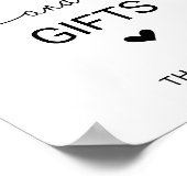 Love Hearts Kaarten en Cadeaus Bord Poster (Hoek)