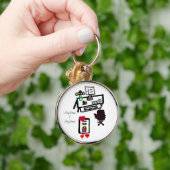 Love Hearts Kantoor Desk Names Sleutelhanger (Hand)