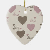 Love Hearts Keramisch Ornament (Rechts)