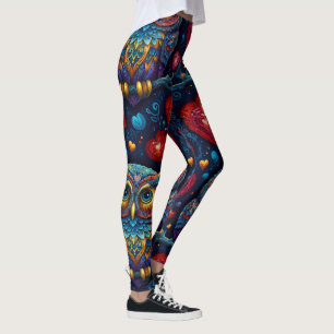 Love Hearts Kleurrijke Uil Leggings