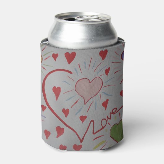 Love Hearts Koelbox Blikjeskoeler (Blikje Voorkant)