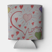 Love Hearts Koelbox Blikjeskoeler (Achterkant)
