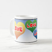 Love Hearts Koffiemok (Voorkant links)