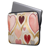Love Hearts Laptop Sleeve (Voorkant Links)