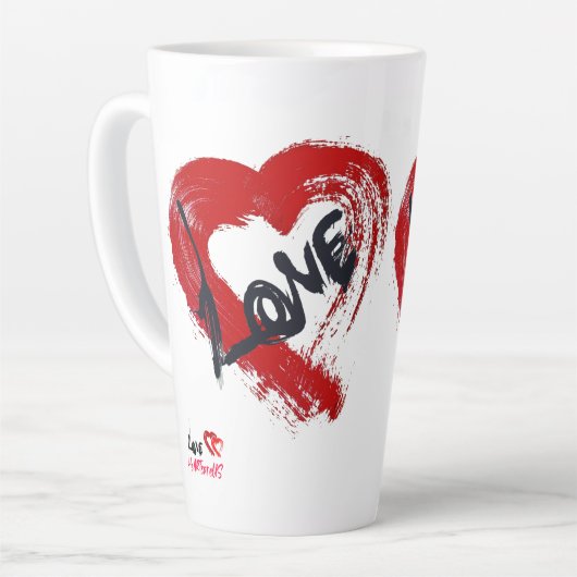 Love Hearts Latte Mok (Linkerhoek)