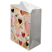 Love Hearts Medium Cadeauzakje (Achterkant Gekanteld)