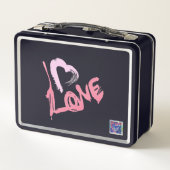 Love Hearts Metal Lunch Box (Achterkant)