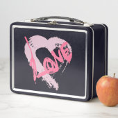 Love Hearts Metal Lunch Box (In situ)
