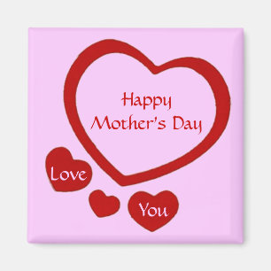 Love Hearts Moederdag Magnet