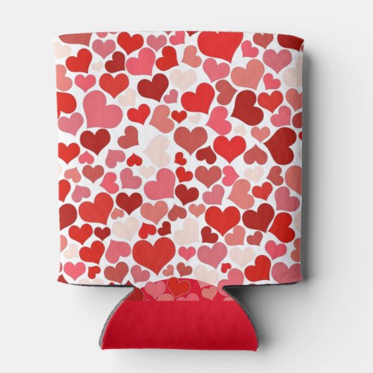 Love Hearts Mosaic Romantic Blikjeskoeler (Achterkant)